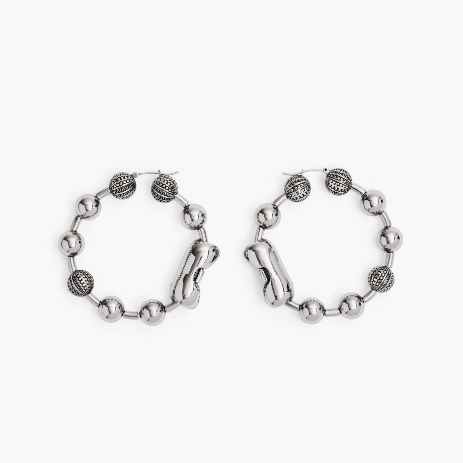 Klar Til At Baere Marc Jacobs | Monogram Ball Chain Hoop