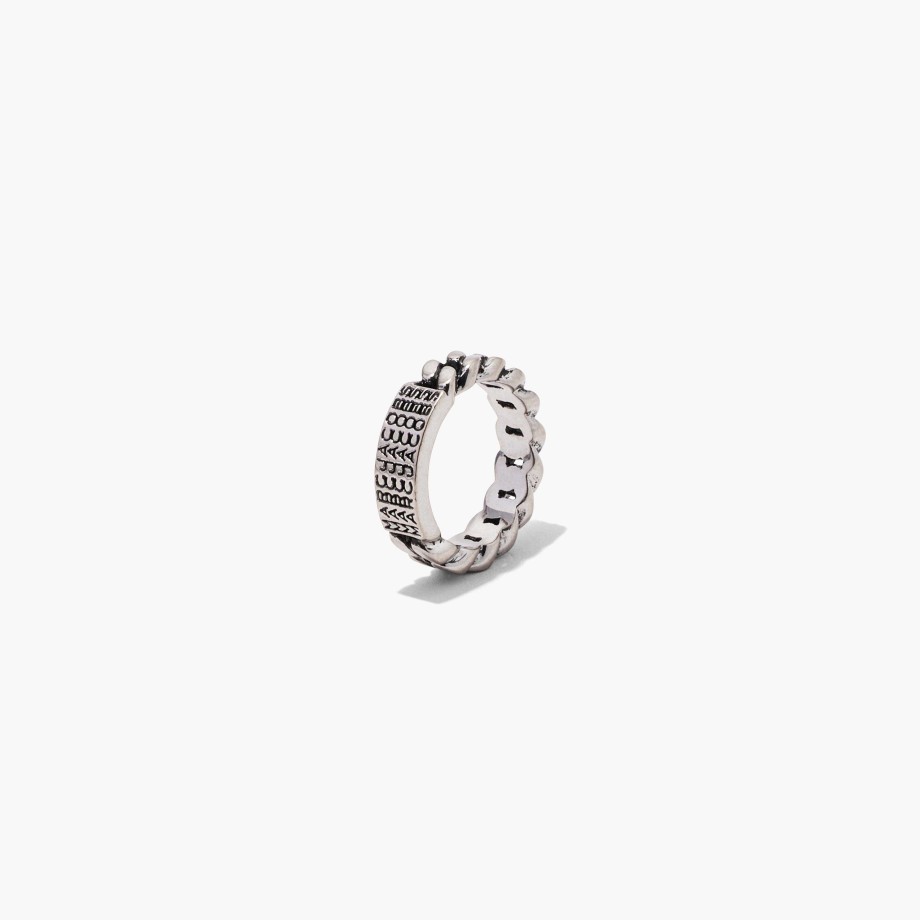 Klar Til At Baere Marc Jacobs | Stregkode Monogram Id Chain Ring