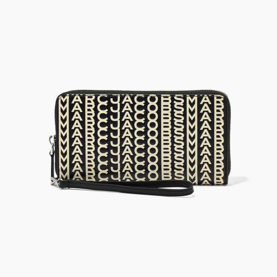 Klar Til At Baere Marc Jacobs | Monogram Laeder Continental Wristlet Tegnebog