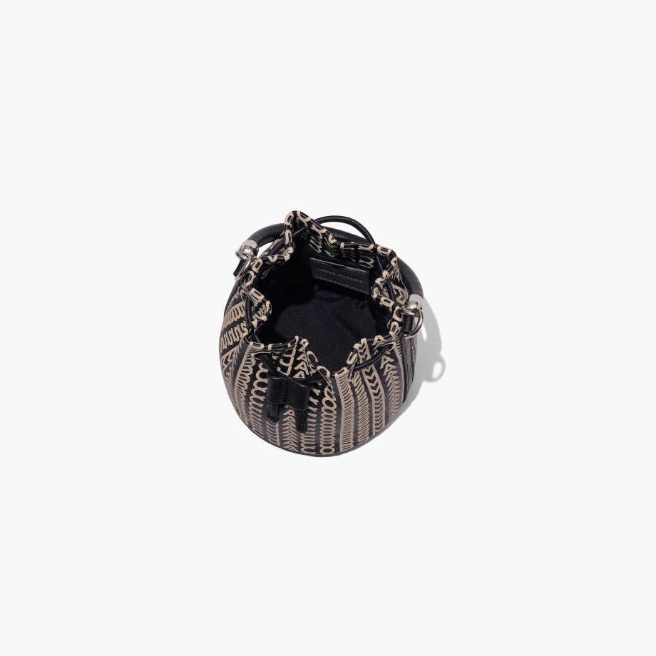 Klar Til At Baere Marc Jacobs | Monogram Laeder Mini Bucket Bag